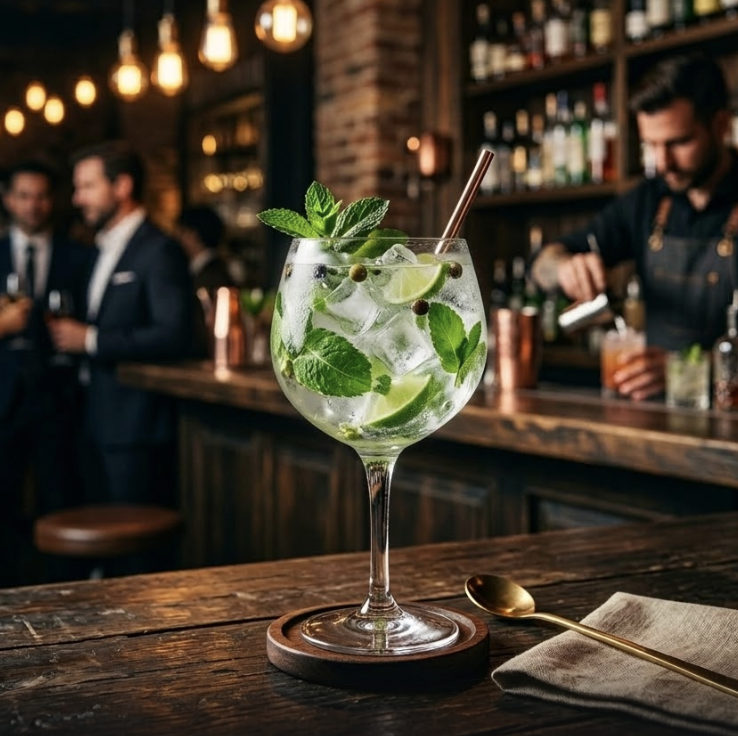 Gin Tonic de hierbabuena